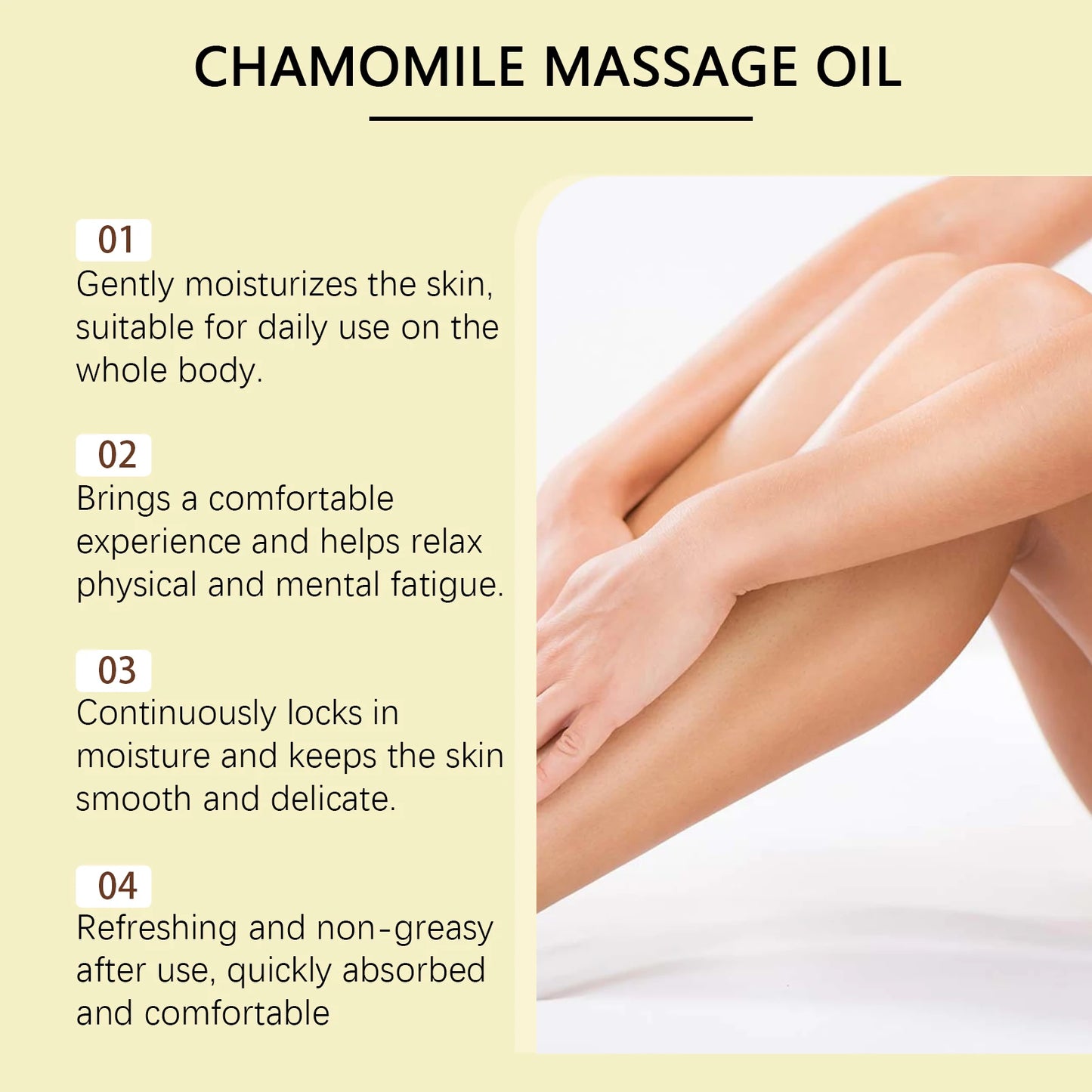 Oceaura Coconut Oil Massage Oil Relief Discomfort Soreness Moisturizing Nourishing Restore Skin Luster Non-greasy Body Care Oil