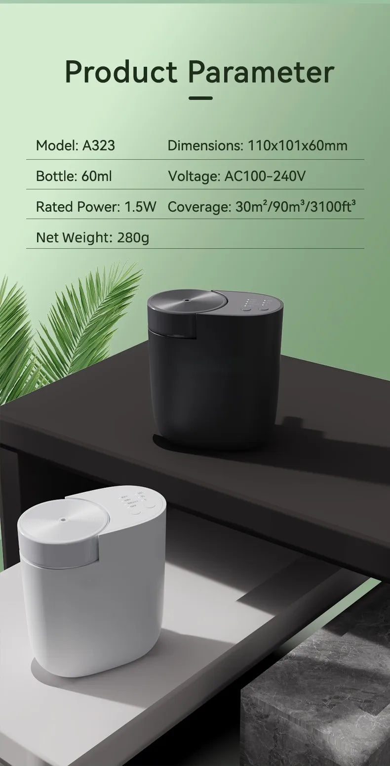 Plug in Waterless Aroma Diffuser Hotel Frangrance Diffuser And Essential Oils Atomizing Efficienc Home Air Freshener