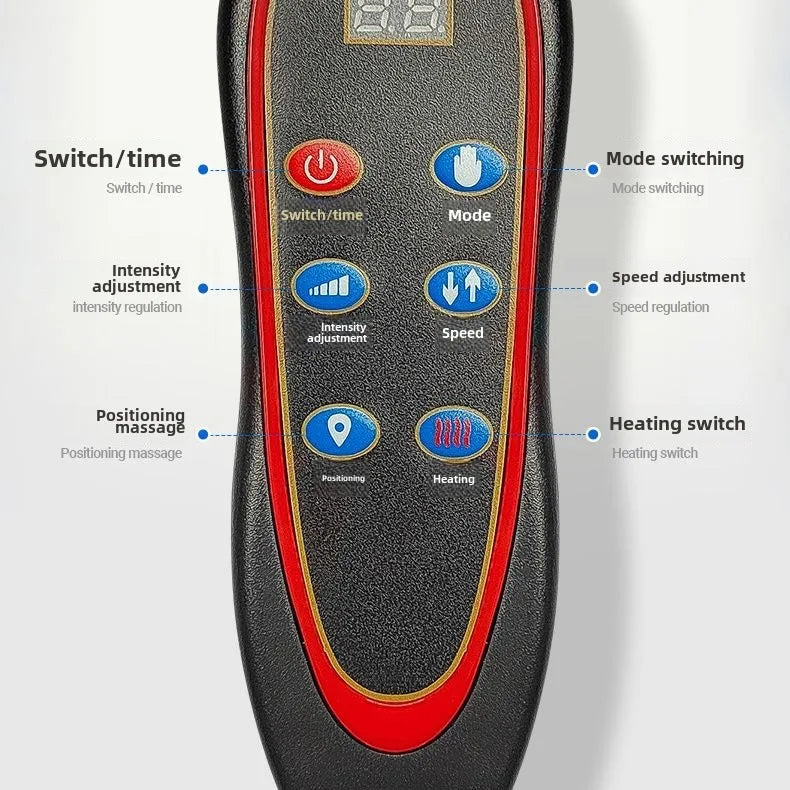 Full Body Electric Multifunctional Lumbar Traction Massage Mattress Cushion Shoulder Neck Waist Back Vibrations Removable Gift