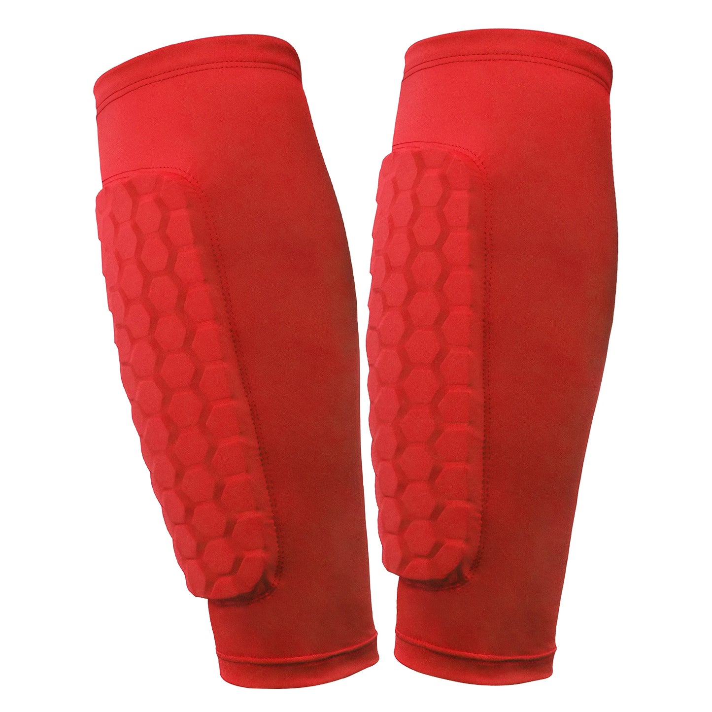 Shin Guards with Honeycomb Pads Soccer Shin Pads Ergonomic Lightweight Calf Protective Gear for Boys Girls Men Women