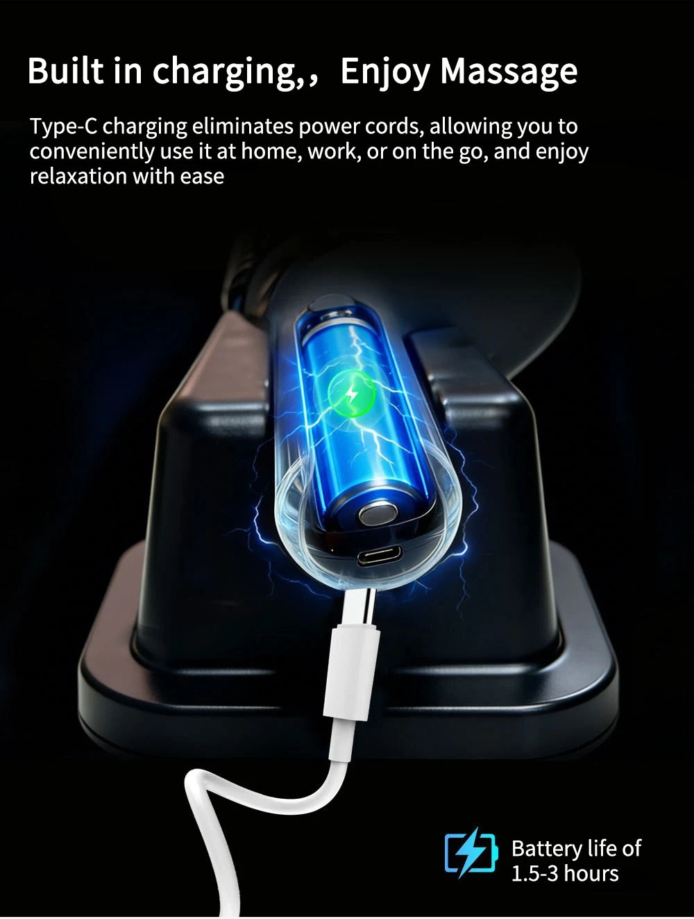 Red Light Electric Roller Massage Stick Infrared Deep Muscle Relaxation Pain Relief Impactor For Post Workout Fitness