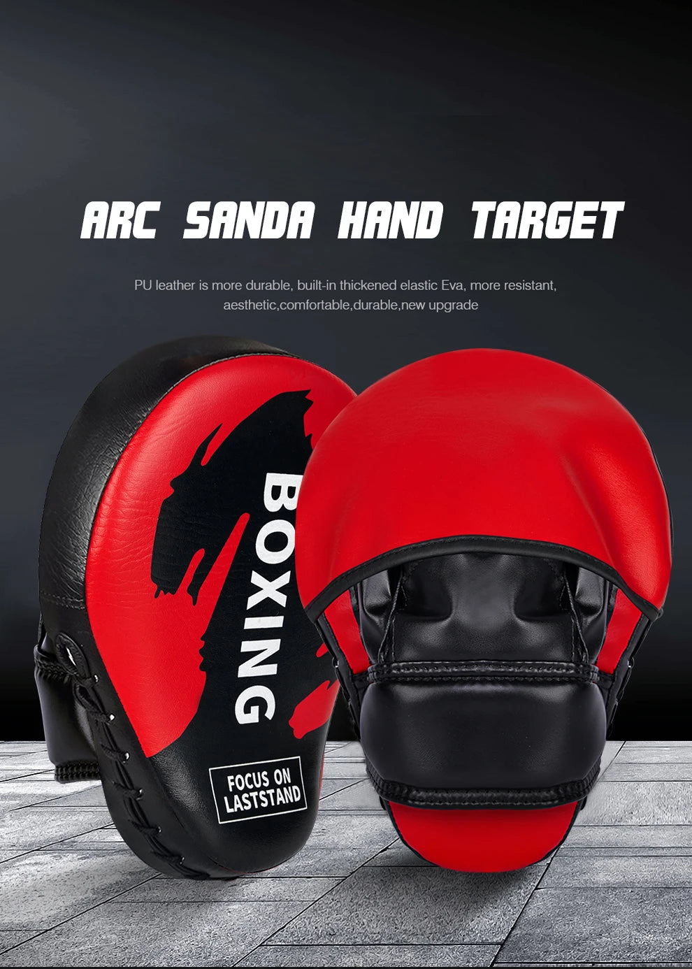 1pc Boxing Hand Target Martial Thai Kick Sanda Training Thickened Karate Training Mitt Focus Punch Pads Five-finger Hand Target
