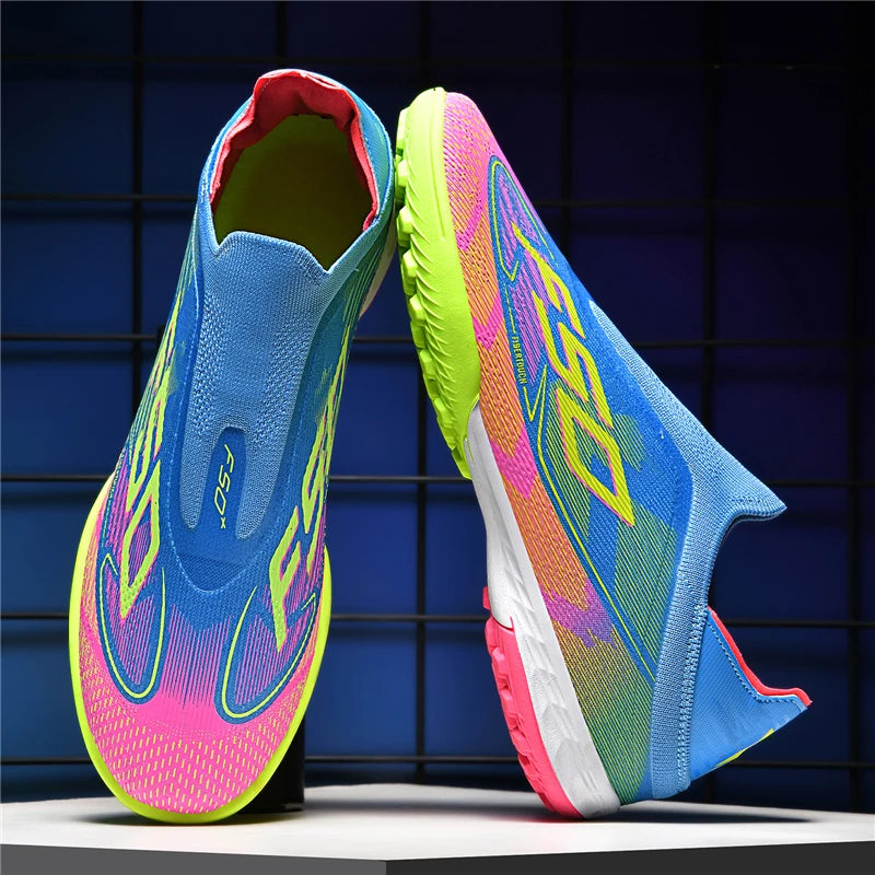 New Men's Soccer Shoes Grass Adult Non-Slip Non Slip Football Boots Ultralight Sport Indoor Cleats Fg Turf Futsal Comfortable