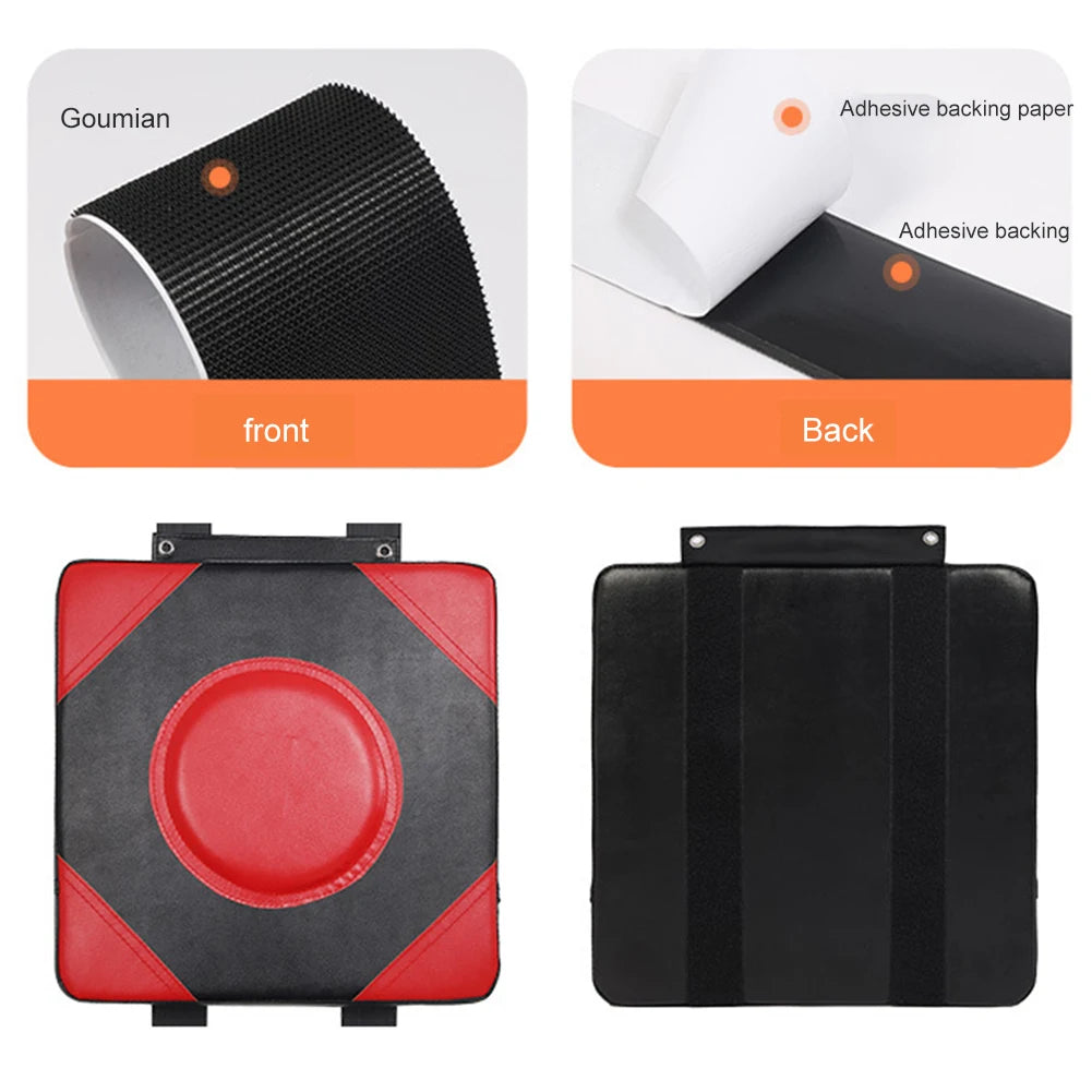 Square Wall Target PU Leather Boxing Training Sandbag Adjustable Height Punching Bag Wall Punching Pad for Fitness Taekwondo