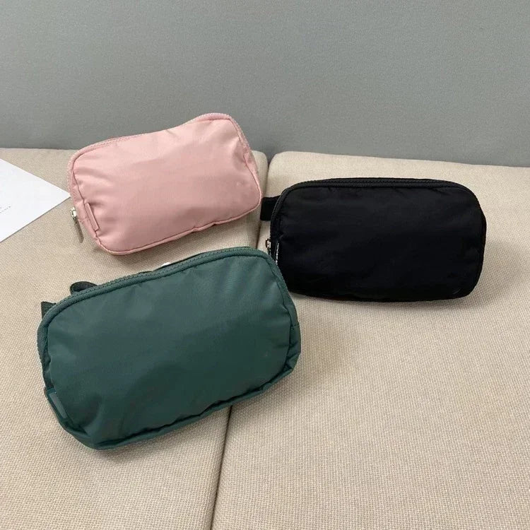 Lemon Sports Belt Bag Women Fanny Pack Outdoor Sports Waist Bag Fitness Crossbody Chest Pack Leisure Pouch Zip Oxford Bum Bags