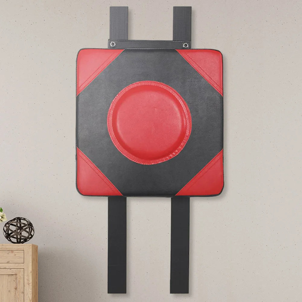 Square Wall Target PU Leather Boxing Training Sandbag Adjustable Height Punching Bag Wall Punching Pad for Fitness Taekwondo
