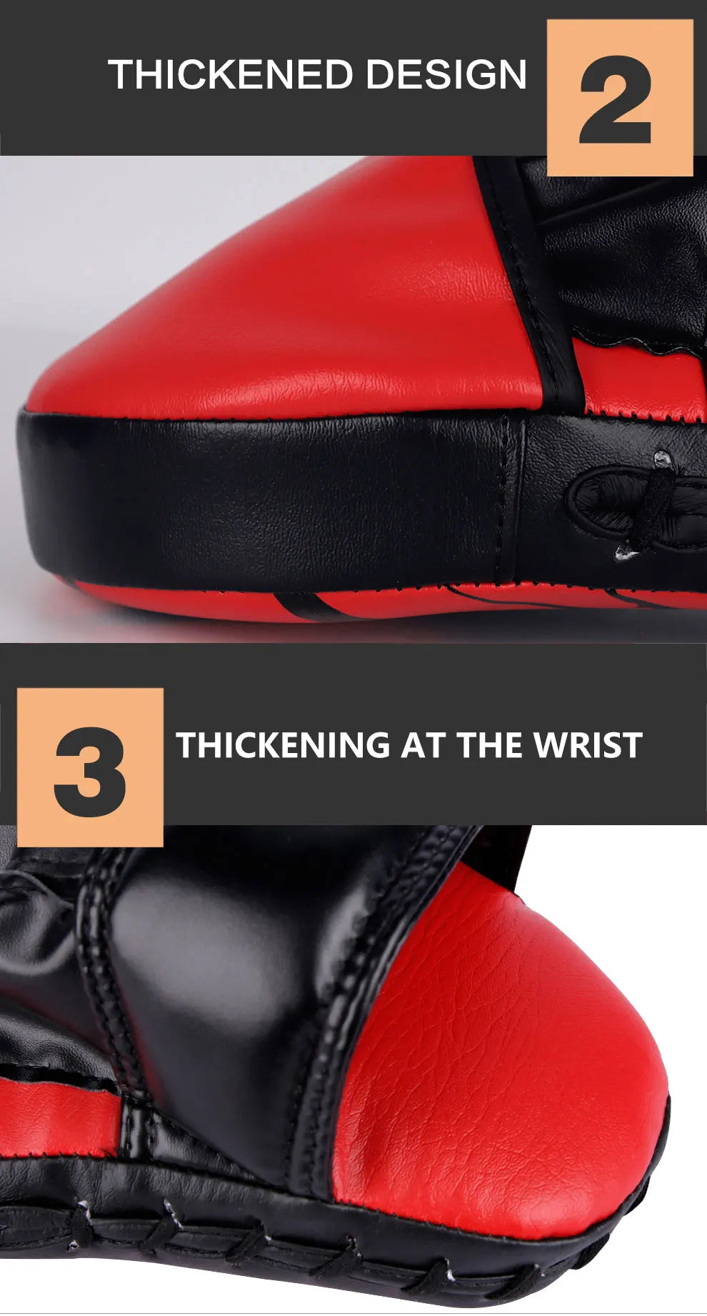 1pc Boxing Hand Target Martial Thai Kick Sanda Training Thickened Karate Training Mitt Focus Punch Pads Five-finger Hand Target