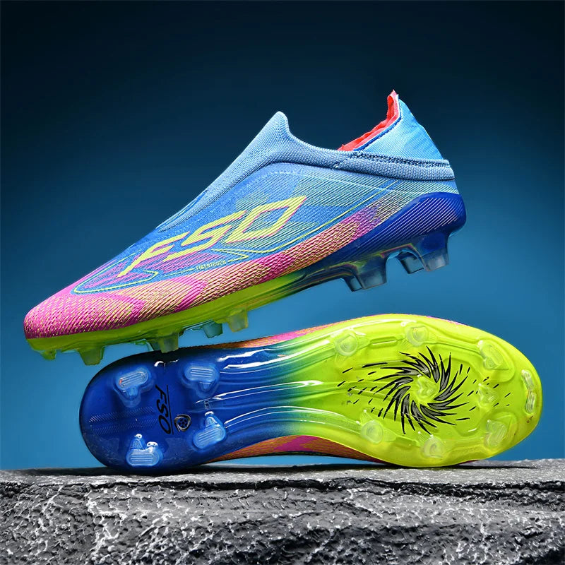 New Men's Soccer Shoes Grass Adult Non-Slip Non Slip Football Boots Ultralight Sport Indoor Cleats Fg Turf Futsal Comfortable