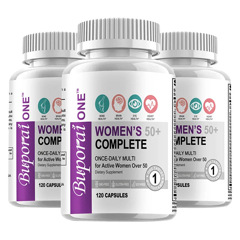 Women’s 50+ Complete Multivitamin - Supports Mental Clarity, Focus and Memory, Improves Digestion, Promotes Metabolism