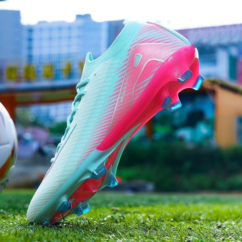 New Men Soccer Shoes Grass Cleats Football Boots Non-Slip High-top Futsal Sneakers High-quality Match Indoor Hot-selling Outdoor