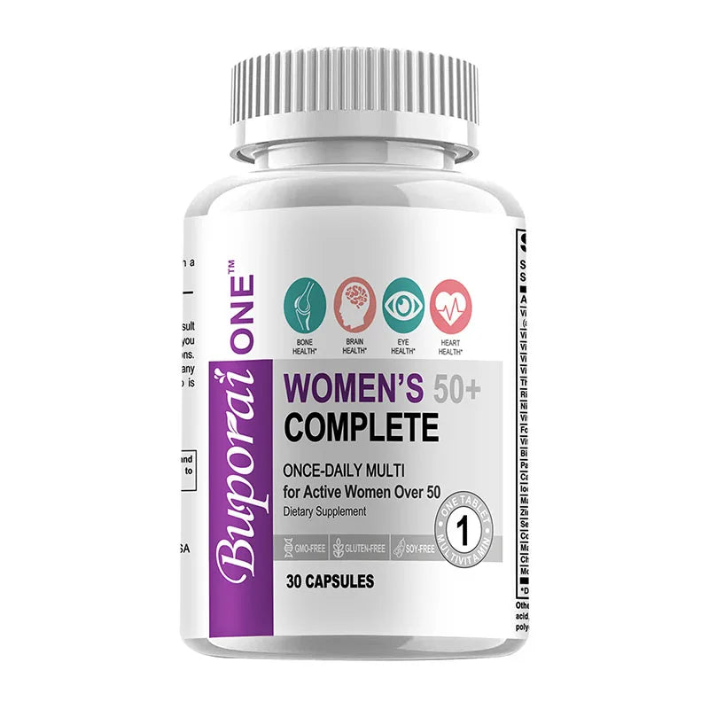 Women’s 50+ Complete Multivitamin - Supports Mental Clarity, Focus and Memory, Improves Digestion, Promotes Metabolism