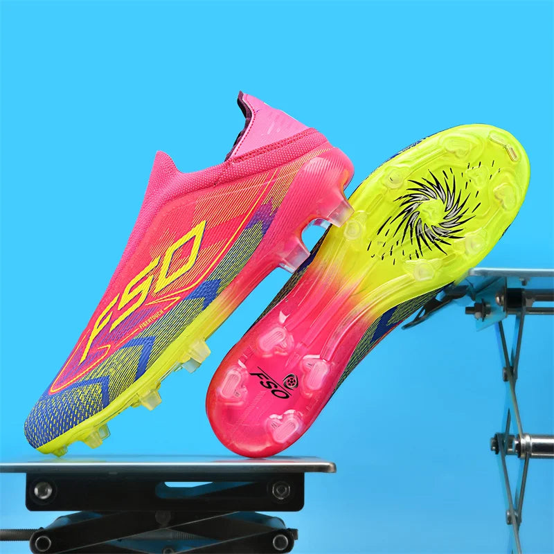 New Men's Soccer Shoes Grass Adult Non-Slip Non Slip Football Boots Ultralight Sport Indoor Cleats Fg Turf Futsal Comfortable