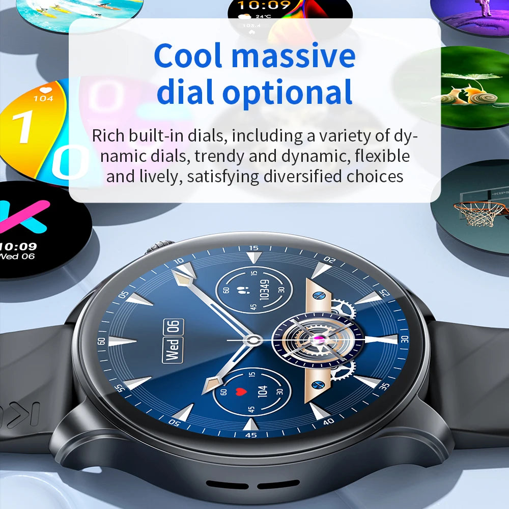 KUMI GW3 Pro Smartwatch 1.43" AMOLED IP68 Waterproof Bluetooth 5.2 Fitness Tracker Heart Rate Blood Oxygen Monitor