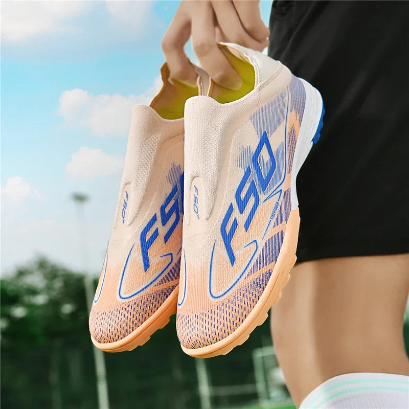 New Men's Soccer Shoes Grass Adult Non-Slip Non Slip Football Boots Ultralight Sport Indoor Cleats Fg Turf Futsal Comfortable