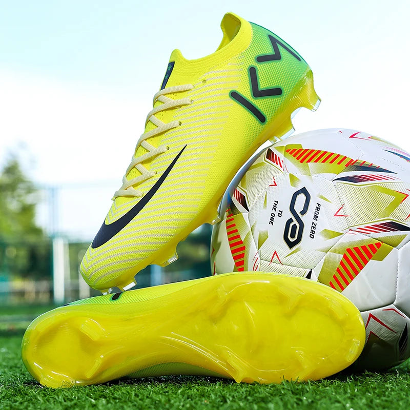 New Men Soccer Shoes Grass Cleats Football Boots Non-Slip High-top Futsal Sneakers High-quality Match Indoor Hot-selling Outdoor