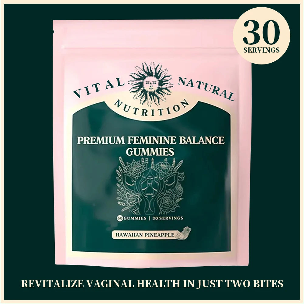 60 Pieces of Vital Source Feminine Balance Gummies Are Selling Well, Caring for Women Preferred Gift - Hawaiian Pineapple