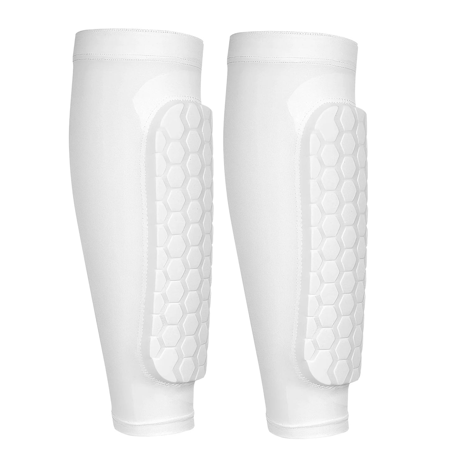 Shin Guards with Honeycomb Pads Soccer Shin Pads Ergonomic Lightweight Calf Protective Gear for Boys Girls Men Women