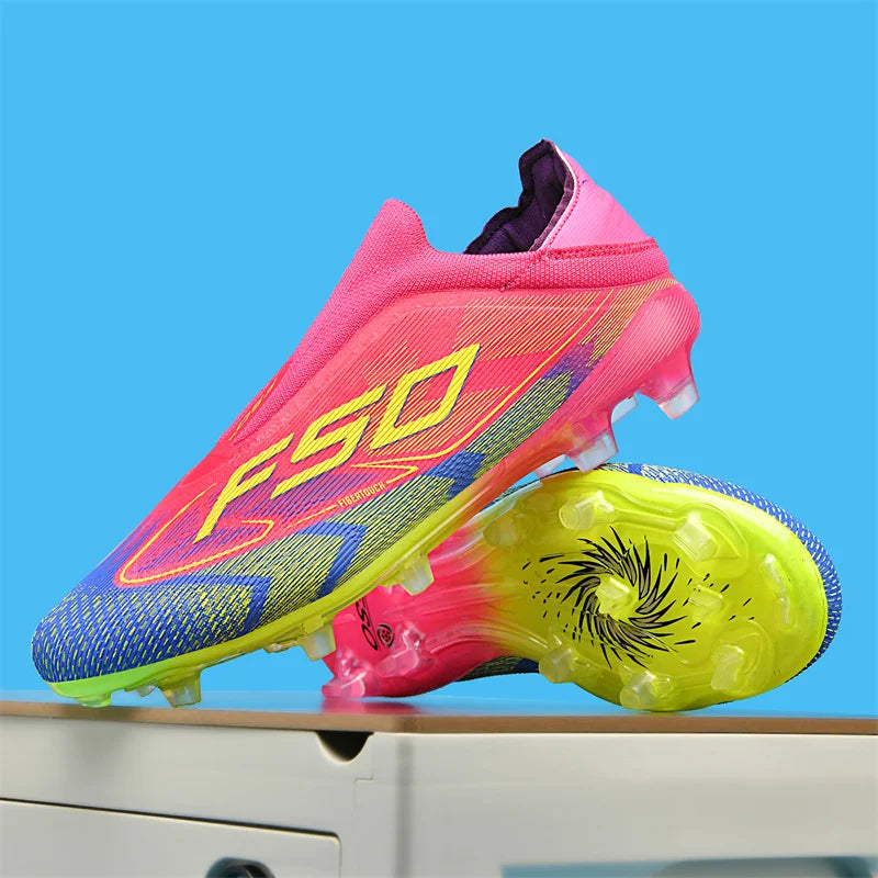 New Men's Soccer Shoes Grass Adult Non-Slip Non Slip Football Boots Ultralight Sport Indoor Cleats Fg Turf Futsal Comfortable