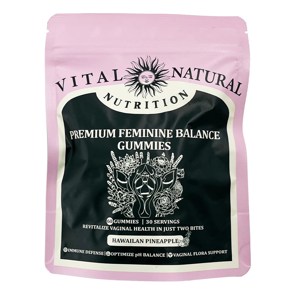 60 Pieces of Vital Source Feminine Balance Gummies Are Selling Well, Caring for Women Preferred Gift - Hawaiian Pineapple
