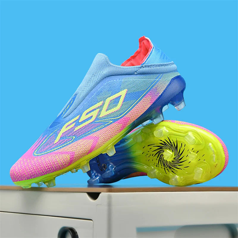 New Men's Soccer Shoes Grass Adult Non-Slip Non Slip Football Boots Ultralight Sport Indoor Cleats Fg Turf Futsal Comfortable