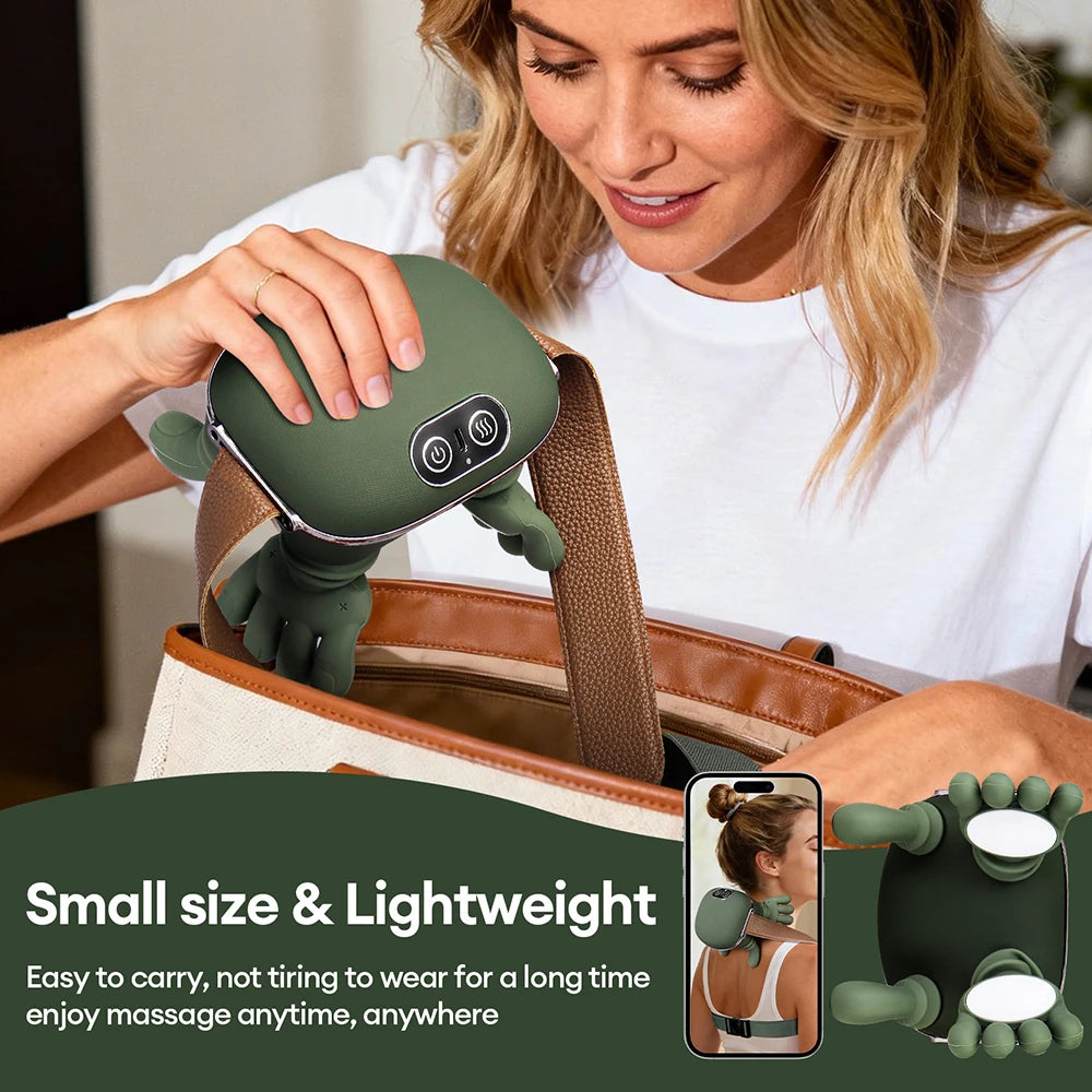 Bionic Finger Neck Shoulder Massager Wireless Neck Cervical Trapezius Kneading Massage Shawl Brushless Motor Neck masajeador