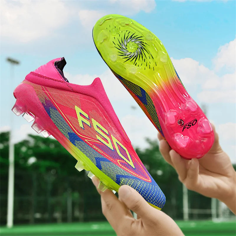 New Men's Soccer Shoes Grass Adult Non-Slip Non Slip Football Boots Ultralight Sport Indoor Cleats Fg Turf Futsal Comfortable