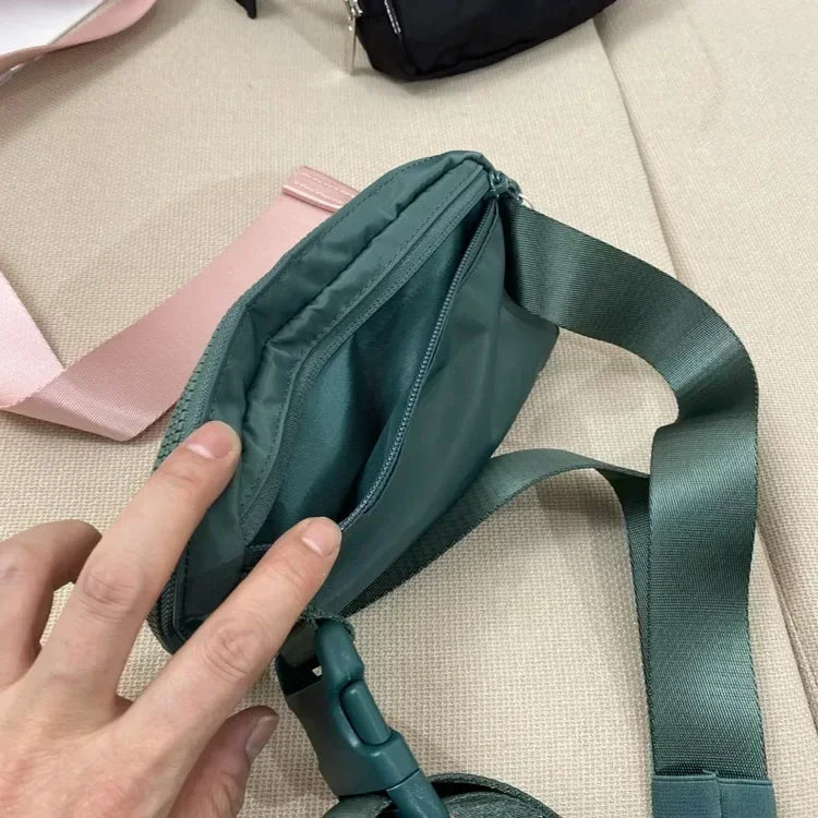 Lemon Sports Belt Bag Women Fanny Pack Outdoor Sports Waist Bag Fitness Crossbody Chest Pack Leisure Pouch Zip Oxford Bum Bags