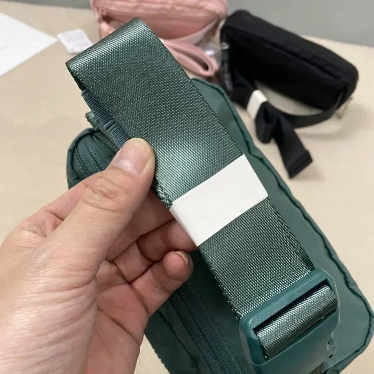 Lemon Sports Belt Bag Women Fanny Pack Outdoor Sports Waist Bag Fitness Crossbody Chest Pack Leisure Pouch Zip Oxford Bum Bags