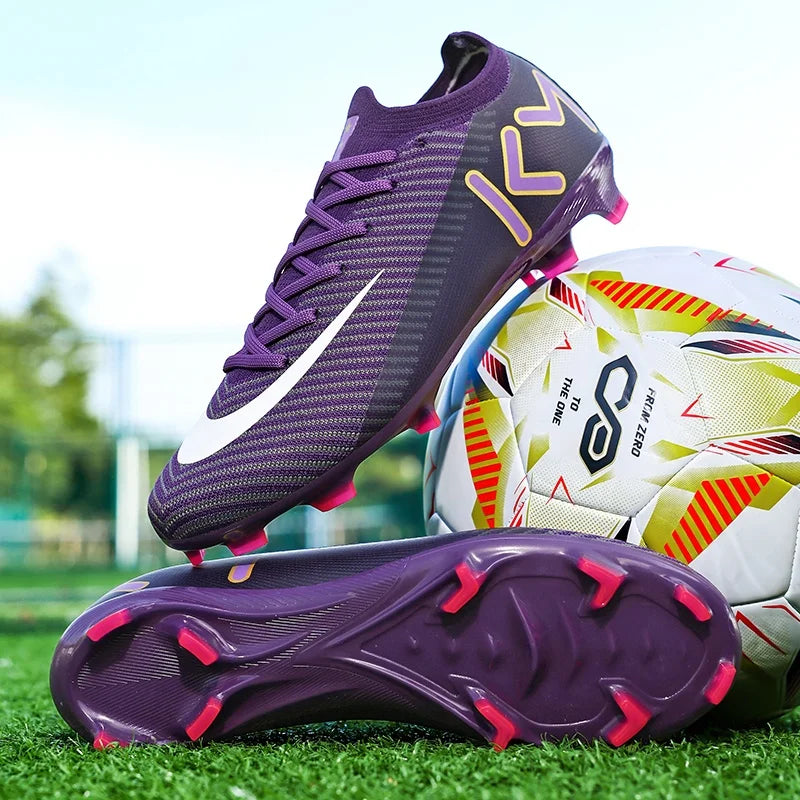 New Men Soccer Shoes Grass Cleats Football Boots Non-Slip High-top Futsal Sneakers High-quality Match Indoor Hot-selling Outdoor