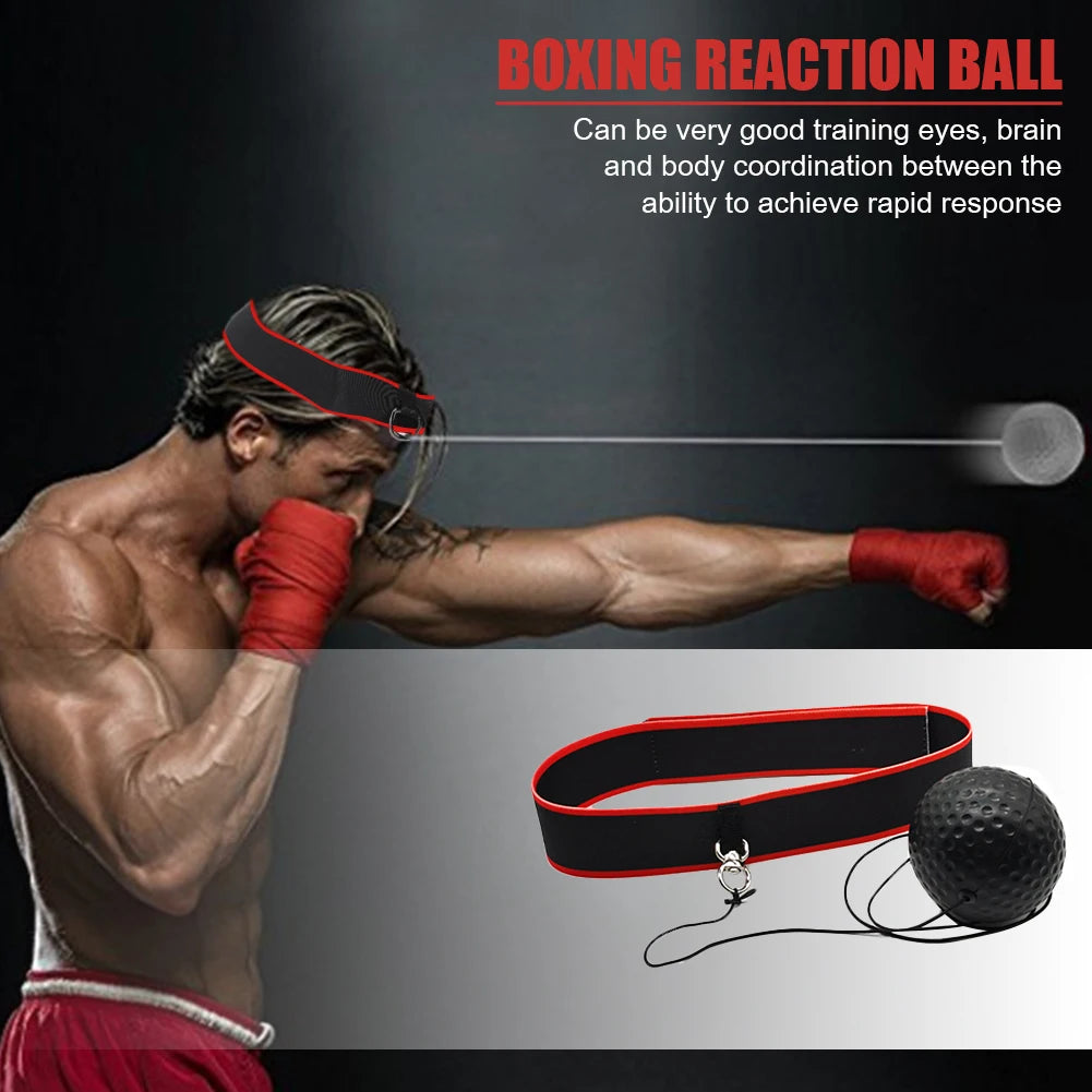 Boxing Training Ball Boxing Ball MMA Gear Improve Speed with Adjustable Headband Kids Boxing Equipment Great for Reflex Accuracy