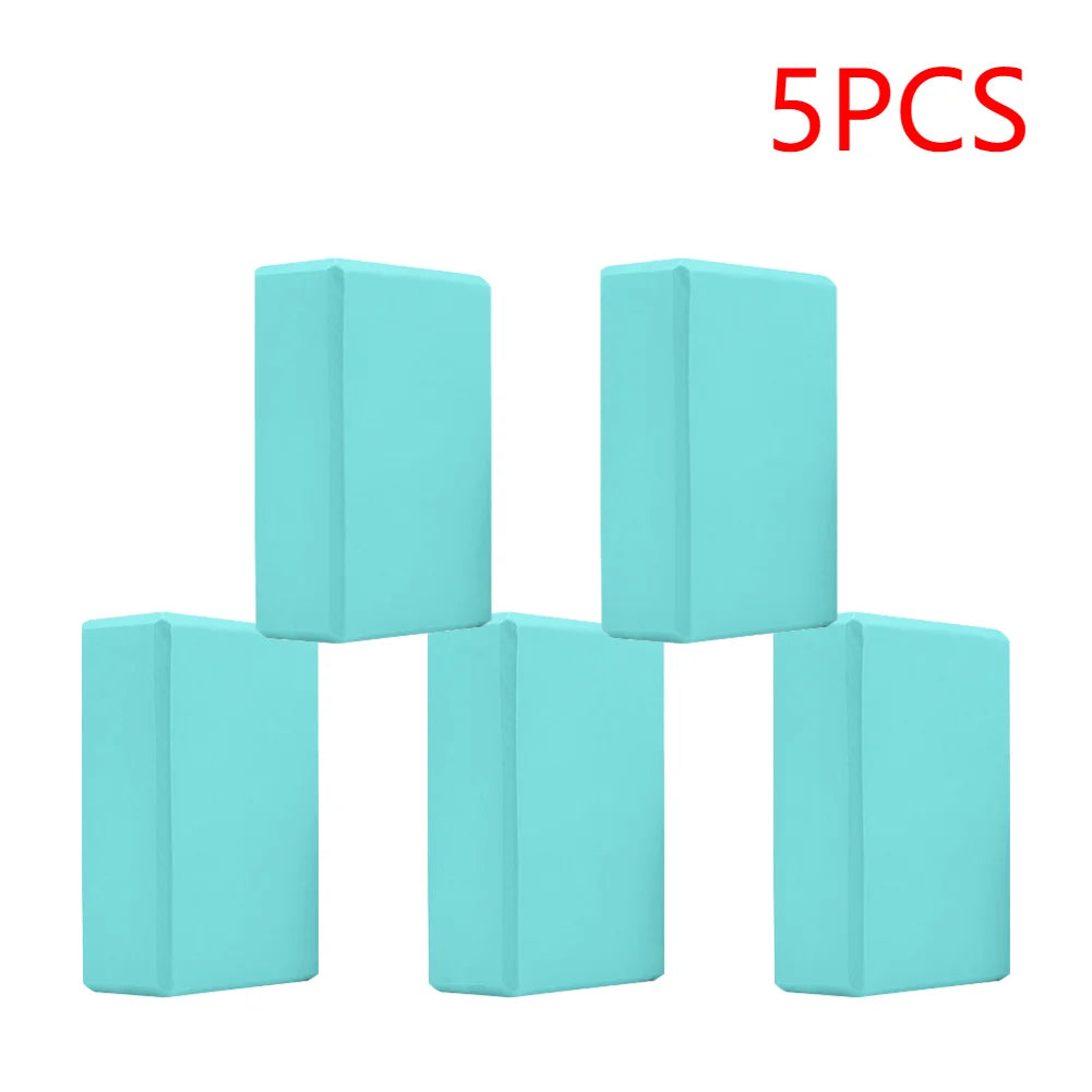 2-5PCS EVA Yoga Block Gym Training Blocks Moisture-Proof High Density Yoga Blocks Body Shaping Yoga Blocks for Meditation
