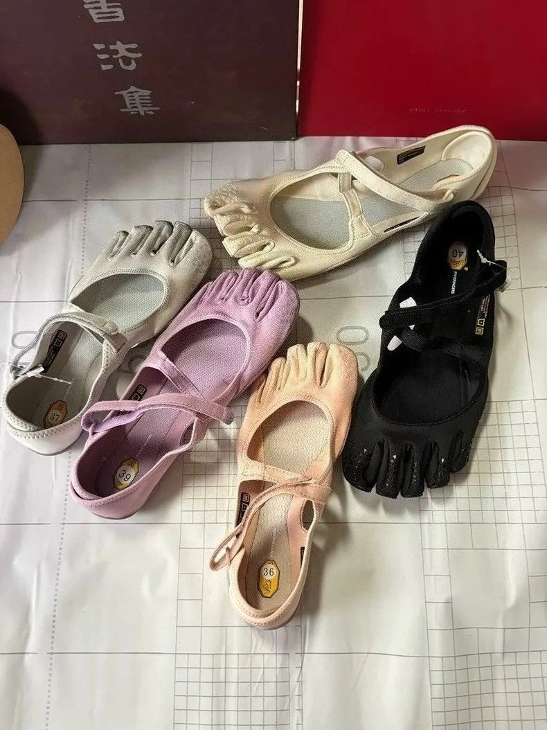 FiveFinger Shoes Women's Dance Yoga Pilates Soft Sole Wear-Resistant and Non-Slip Indoor Dancing Fitness Sneakers 2026 New