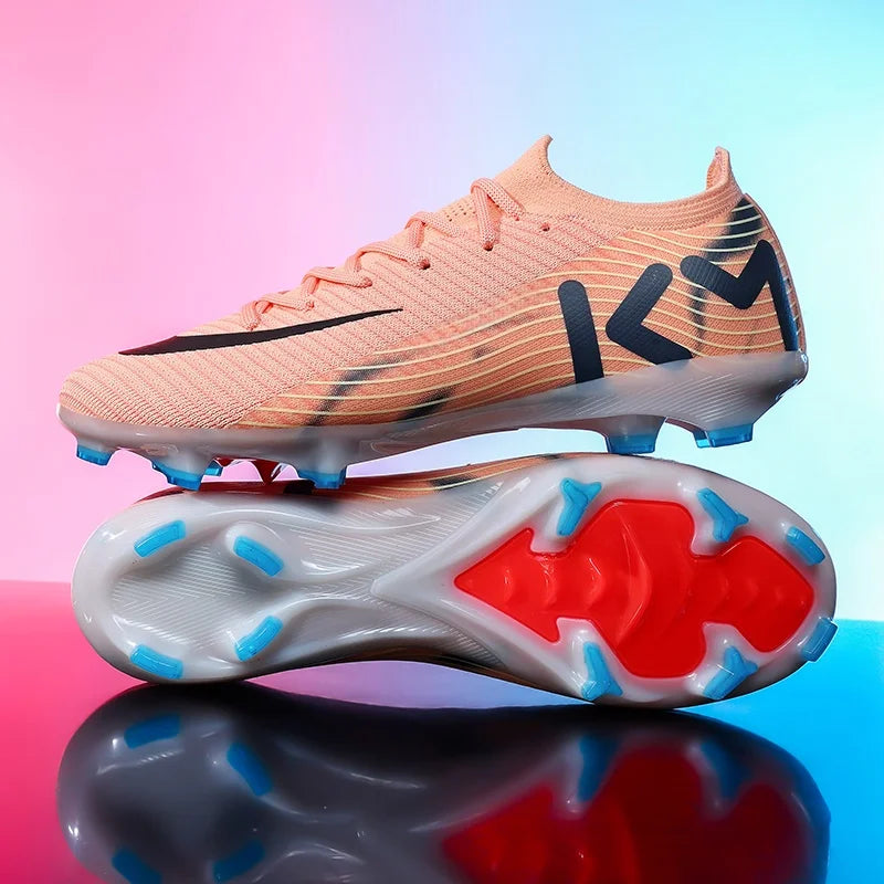 New Men Soccer Shoes Grass Cleats Football Boots Non-Slip High-top Futsal Sneakers High-quality Match Indoor Hot-selling Outdoor