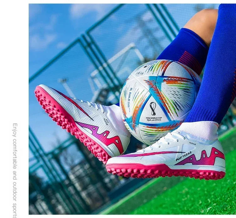 Men Football Shoes TF/FG Society Cleats Indoor Soccer Shoes Professional Football Field Boots Fast Unisex Sneaker Top Quality