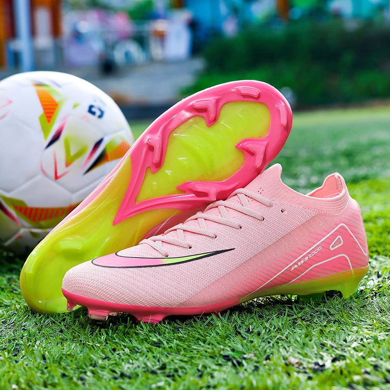 New Men Soccer Shoes Grass Cleats Football Boots Non-Slip High-top Futsal Sneakers High-quality Match Indoor Hot-selling Outdoor
