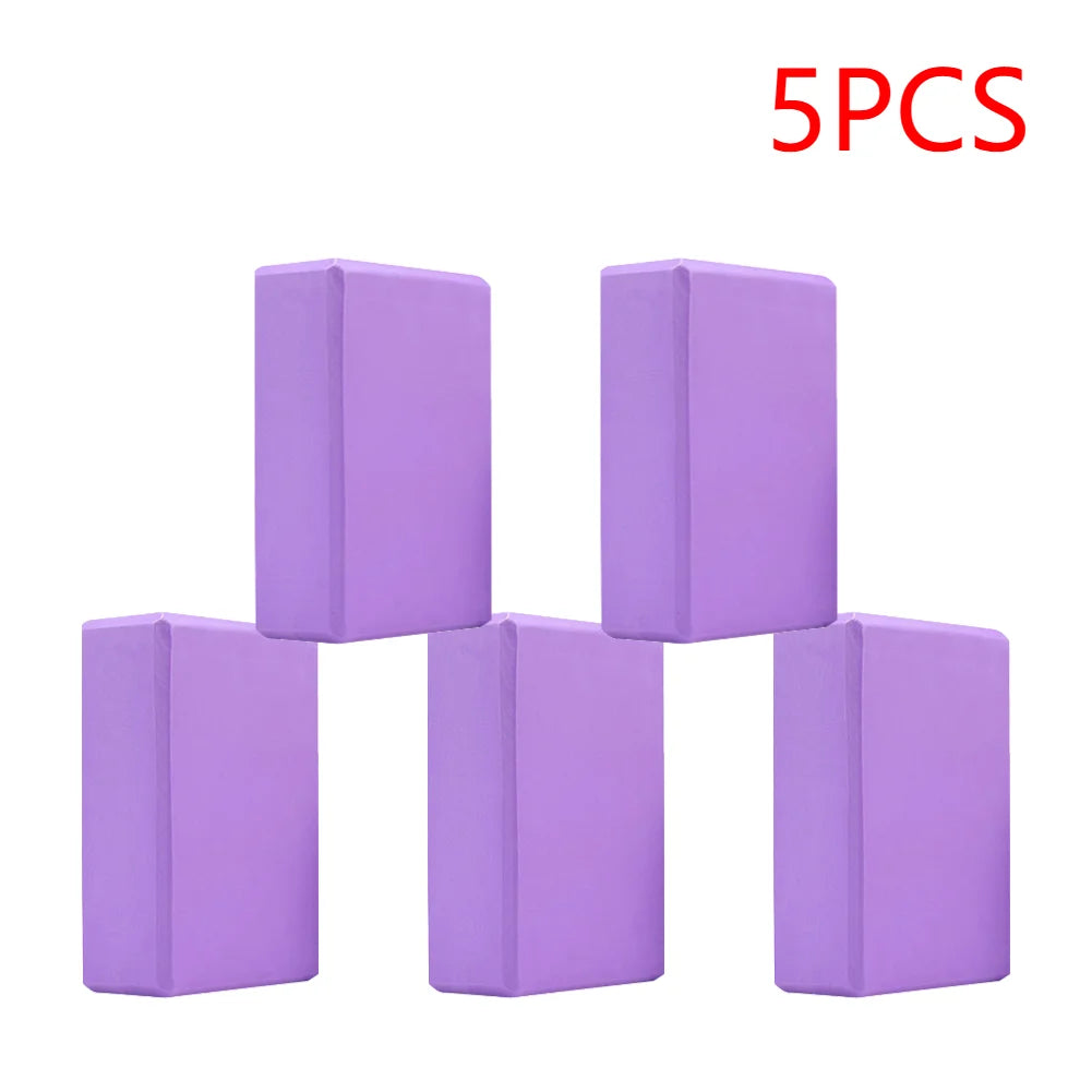 2-5PCS EVA Yoga Block Gym Training Blocks Moisture-Proof High Density Yoga Blocks Body Shaping Yoga Blocks for Meditation