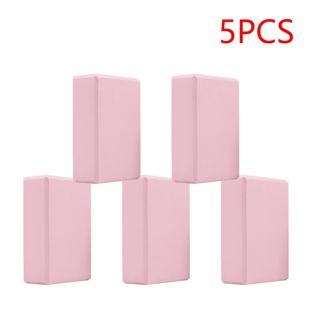 2-5PCS EVA Yoga Block Gym Training Blocks Moisture-Proof High Density Yoga Blocks Body Shaping Yoga Blocks for Meditation