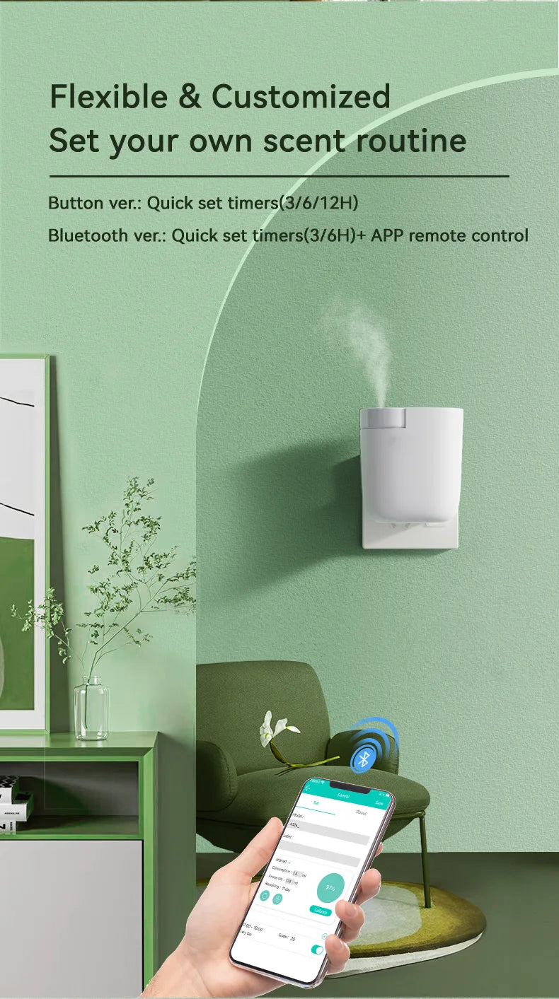 Plug in Waterless Aroma Diffuser Hotel Frangrance Diffuser And Essential Oils Atomizing Efficienc Home Air Freshener