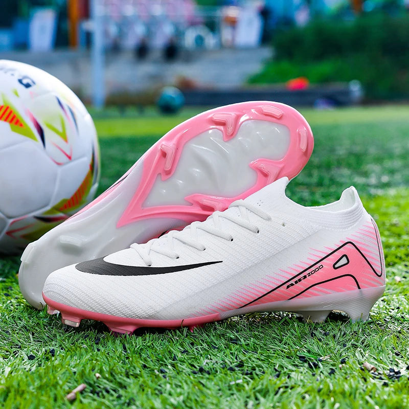 New Men Soccer Shoes Grass Cleats Football Boots Non-Slip High-top Futsal Sneakers High-quality Match Indoor Hot-selling Outdoor