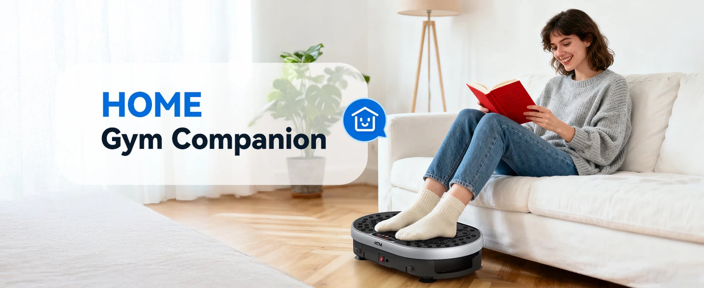 Vibration Plate Exercise Machine 120 Speed Levels 9 Preset Programs Home Fitness Equipment Weight Loss Fat Burning Muscle Toning