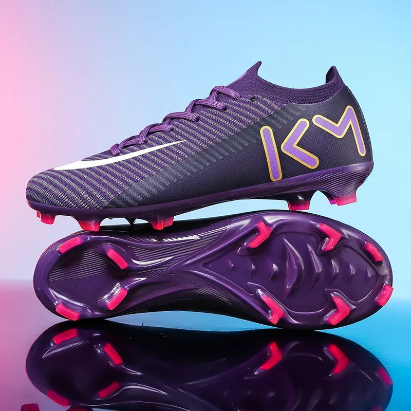 New Men Soccer Shoes Grass Cleats Football Boots Non-Slip High-top Futsal Sneakers High-quality Match Indoor Hot-selling Outdoor