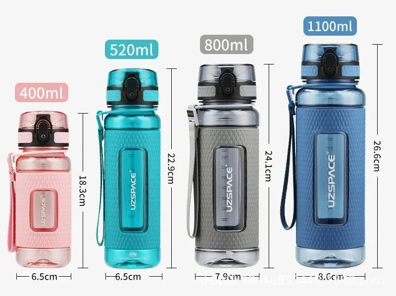 Sport Water Bottles BPA Free Portable Leak-proof Drop-proof Large Capacity Outdoor Travel Kettle Plastic Drink Water Bottle