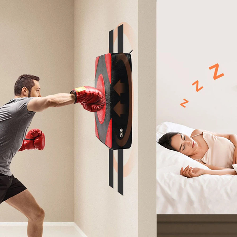 Square Wall Target PU Leather Boxing Training Sandbag Adjustable Height Punching Bag Wall Punching Pad for Fitness Taekwondo