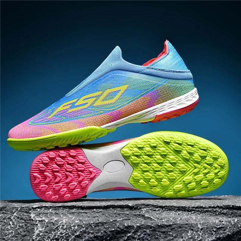 New Men's Soccer Shoes Grass Adult Non-Slip Non Slip Football Boots Ultralight Sport Indoor Cleats Fg Turf Futsal Comfortable