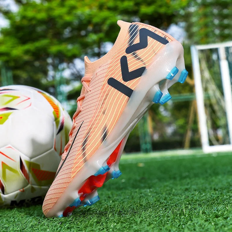 New Men Soccer Shoes Grass Cleats Football Boots Non-Slip High-top Futsal Sneakers High-quality Match Indoor Hot-selling Outdoor