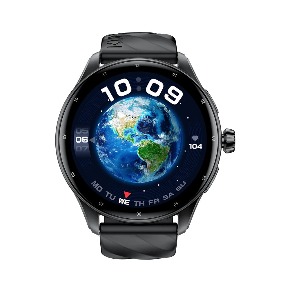 KUMI GW3 Pro Smartwatch 1.43" AMOLED IP68 Waterproof Bluetooth 5.2 Fitness Tracker Heart Rate Blood Oxygen Monitor