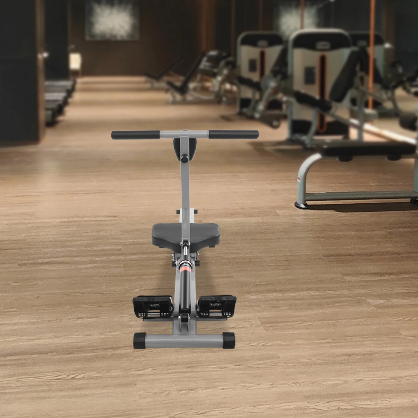 Foldable Rowing Exercise Machine LED Display Screen Used in Homes to Exercise the Muscles of the Abdomen Limbs Back Shoulders