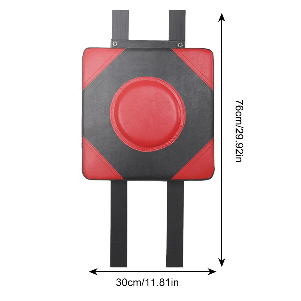 Square Wall Target PU Leather Boxing Training Sandbag Adjustable Height Punching Bag Wall Punching Pad for Fitness Taekwondo