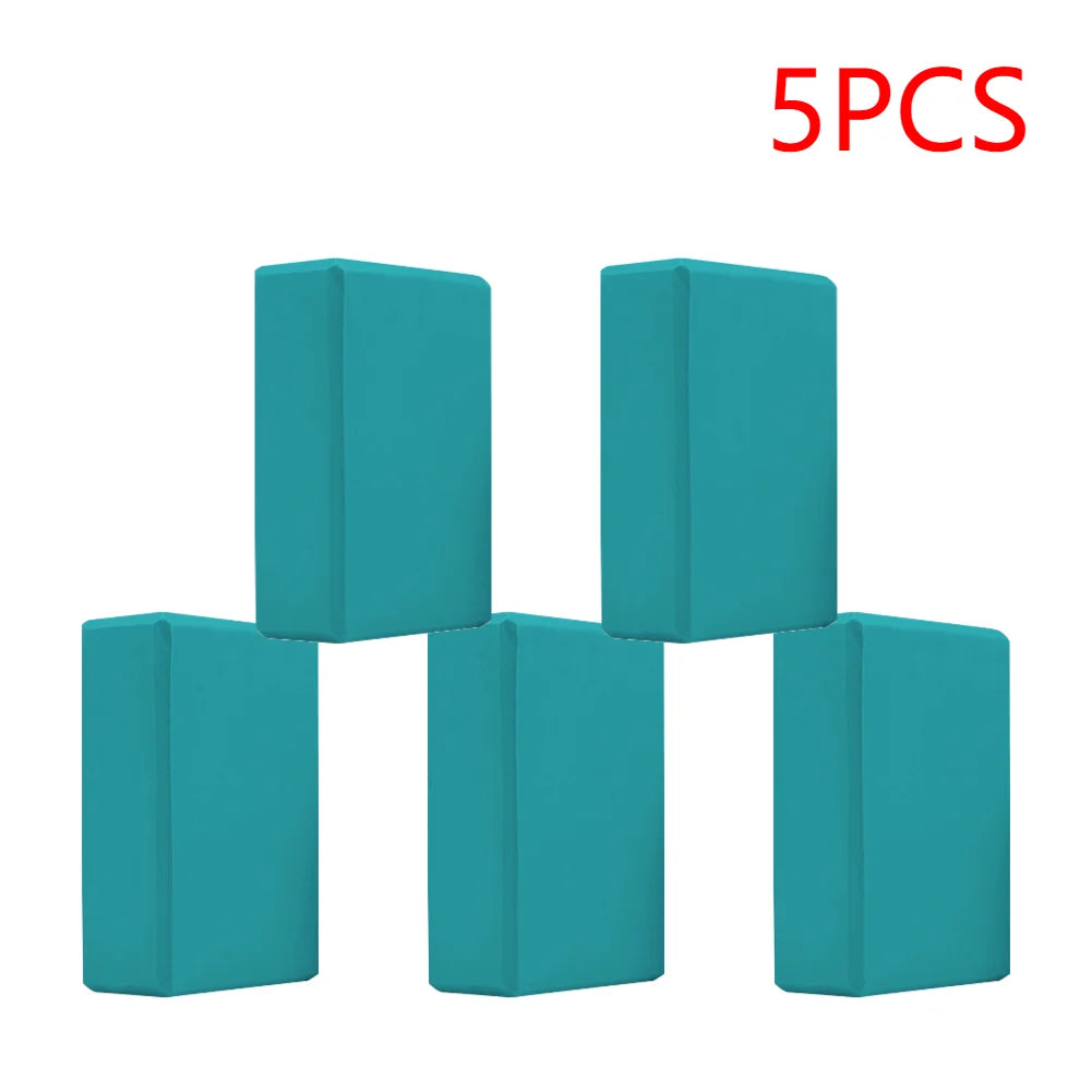 2-5PCS EVA Yoga Block Gym Training Blocks Moisture-Proof High Density Yoga Blocks Body Shaping Yoga Blocks for Meditation