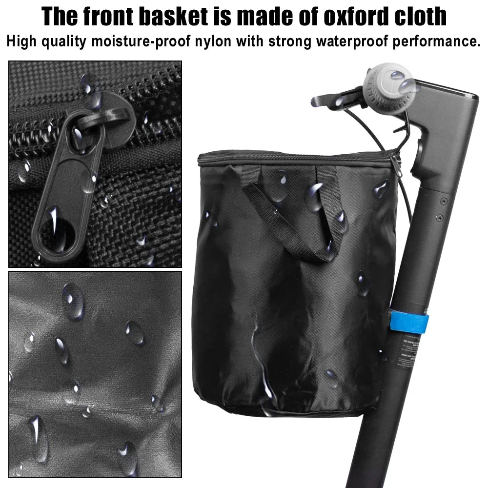 Waterproof Baskets Handlebar Bags Head Grip Storage Part for Electric Scooter Xiaomi M365 Mi3 Pro2 for Ninebot Max G30 Bag